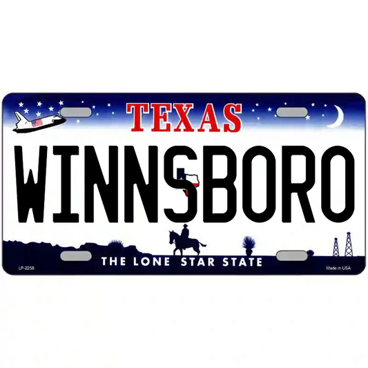 Winnsboro Texas Metal Sign
