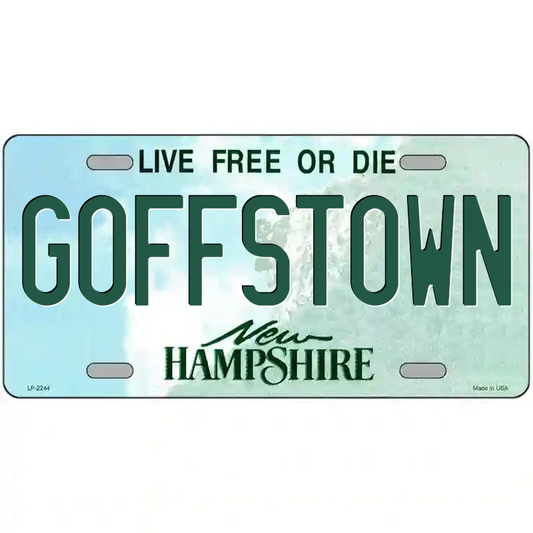 Goffstown New Hampshire Metal Sign