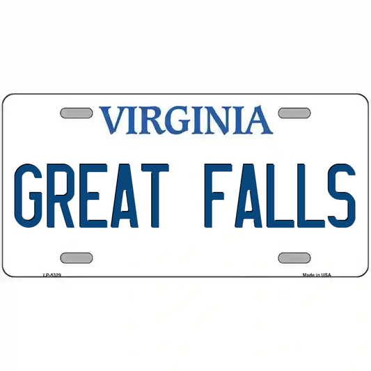 Great Falls Virginia Metal Sign
