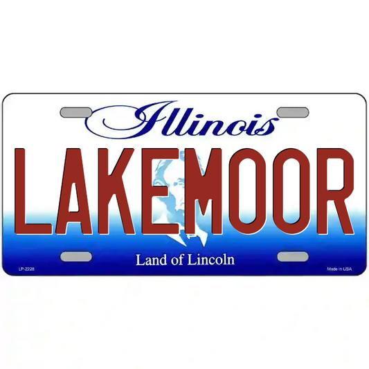 Lakemoor Ilinois Metal Sign