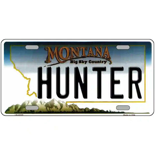 Hunter Montana Metal Sign