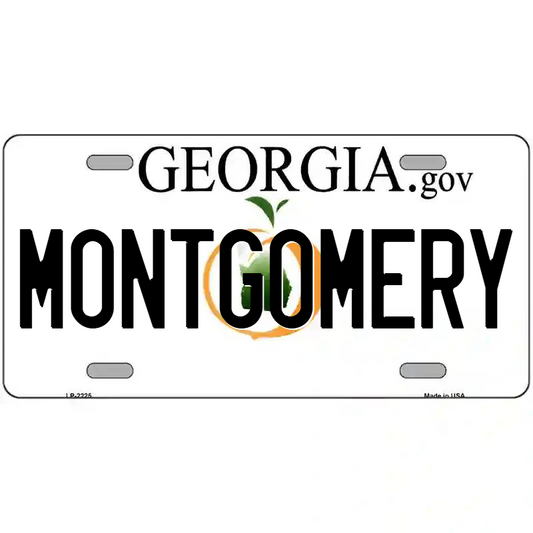 Montgomery Georgia Metal Sign