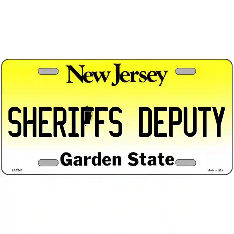 Sheriff's Deputy New Jersey Metal Sign