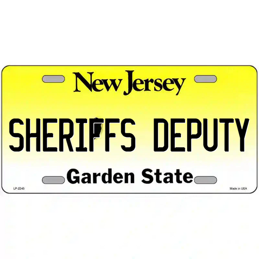 Sheriff's Deputy New Jersey Metal Sign