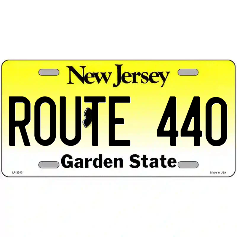 Route 440 New Jersey Metal Sign