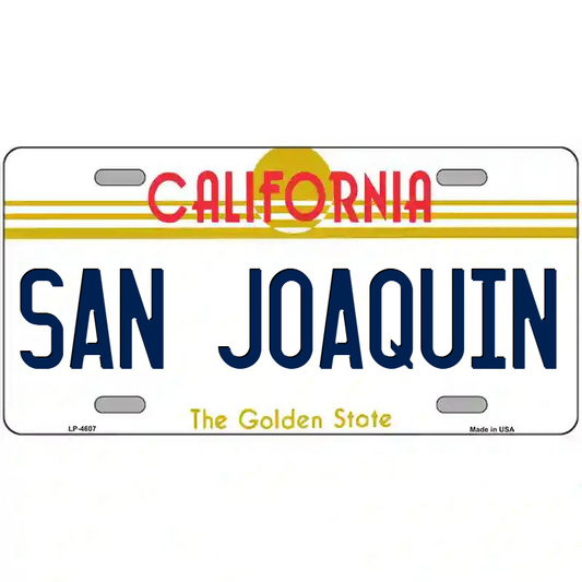 San Joaquin California Metal Sign