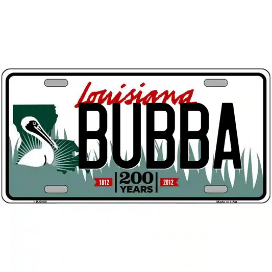 Bubba Louisiana Metal Sign