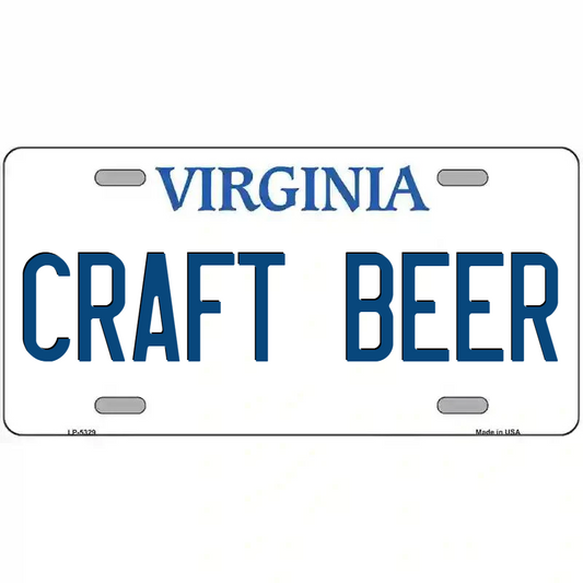 Craft Beer Virginia Metal Sign