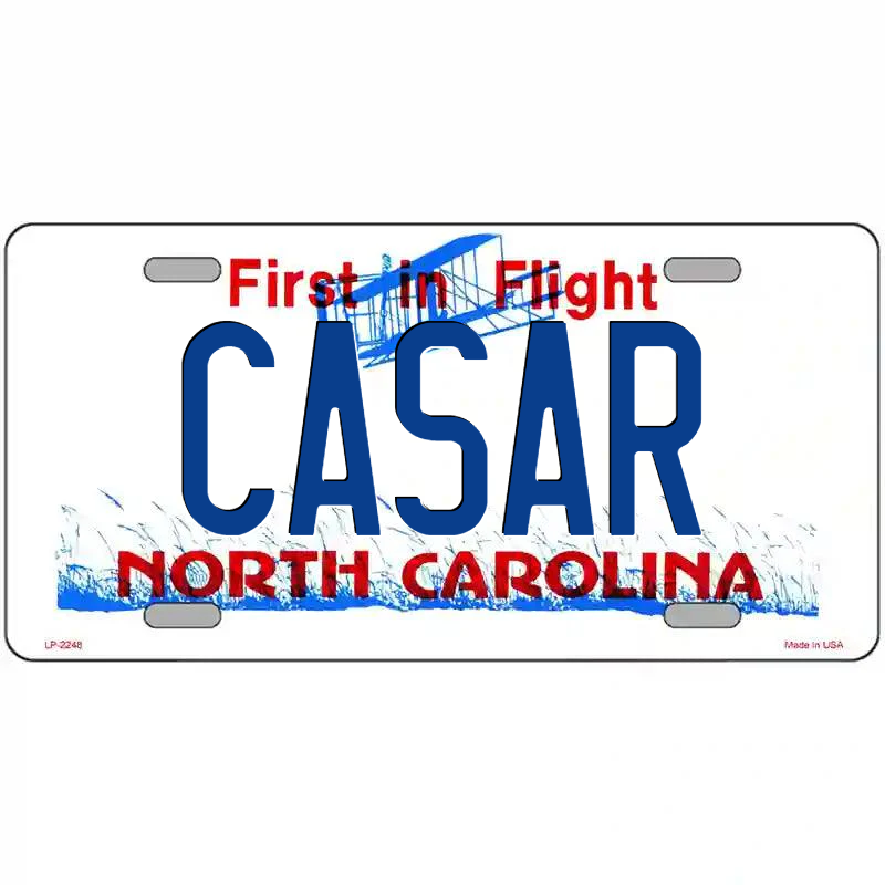 Casar North Carolina Metal Sign