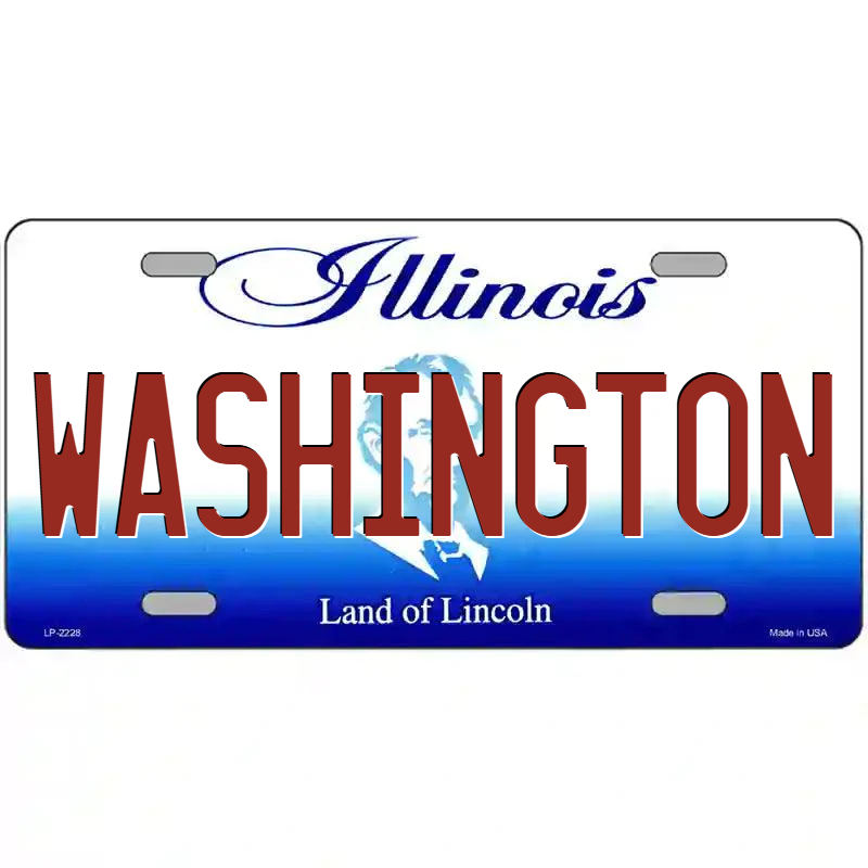 Washington Illinois Metal Sign