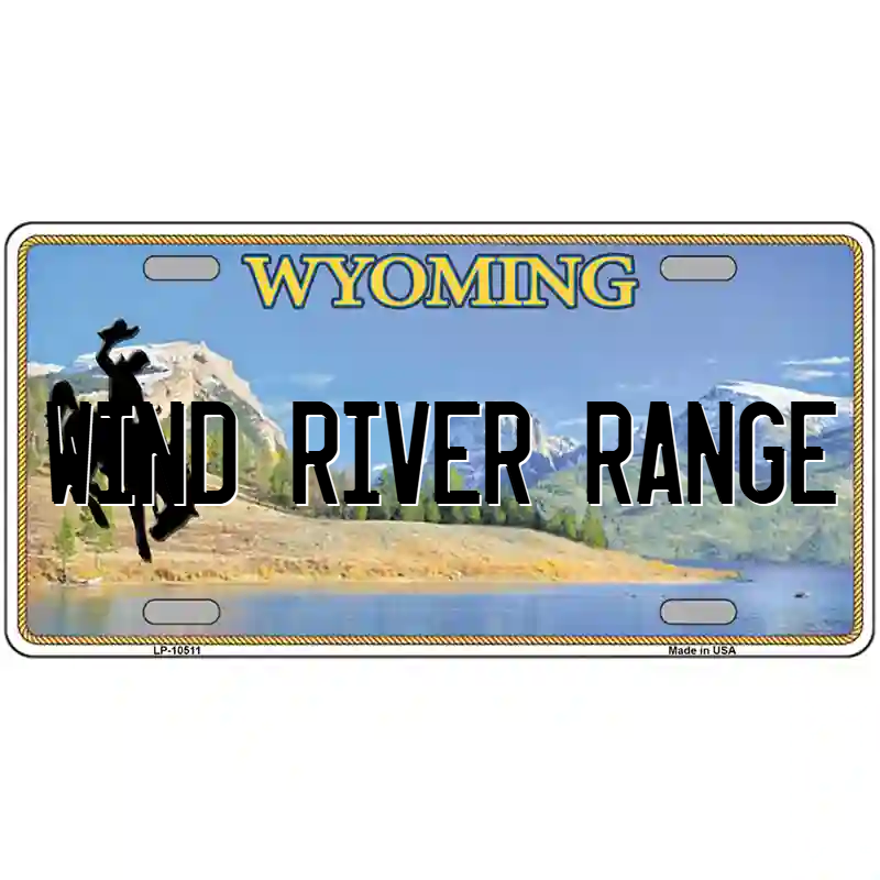 Wind Range Range Wyoming Metal Sign
