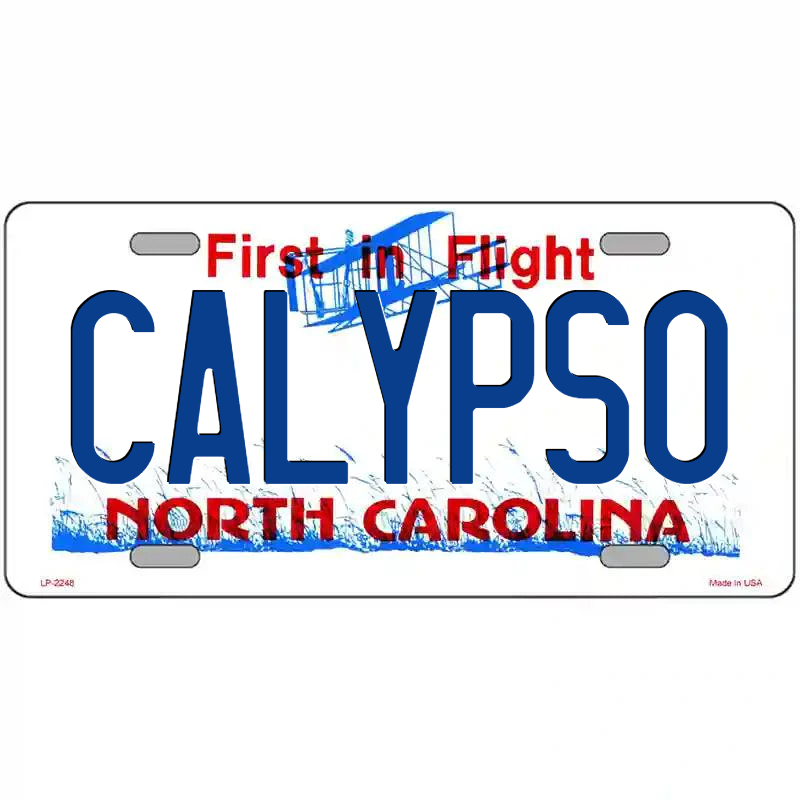 Calypso North Carolina Metal Sign