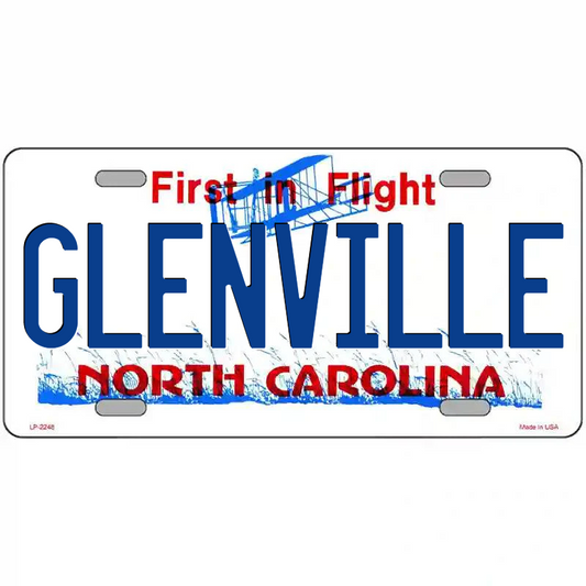 Glenville North Carolina Metal Sign