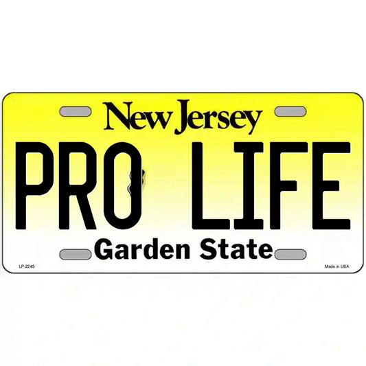 Pro-Life New Jersey Metal Sign
