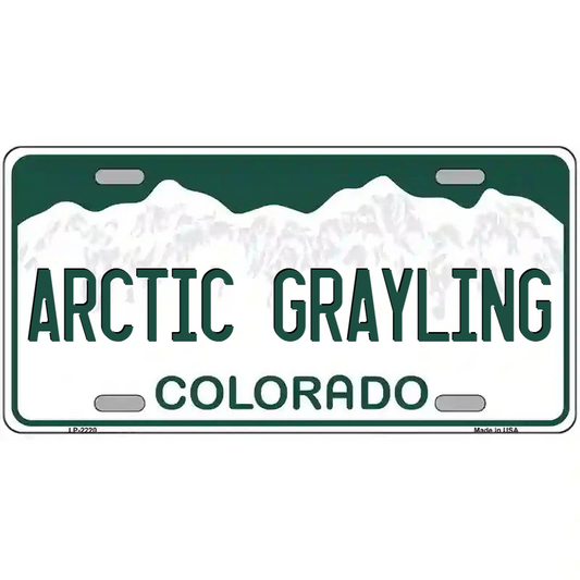 Arctic Grayling Colorado Metal Sign