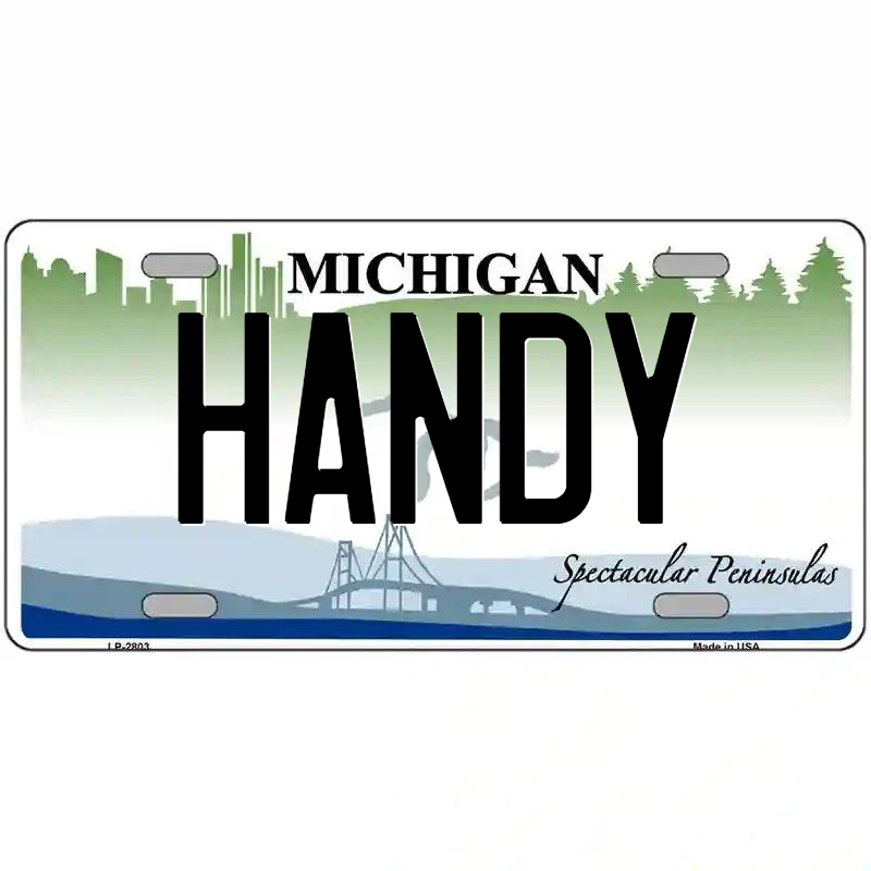 Handy Michigan Metal Sign