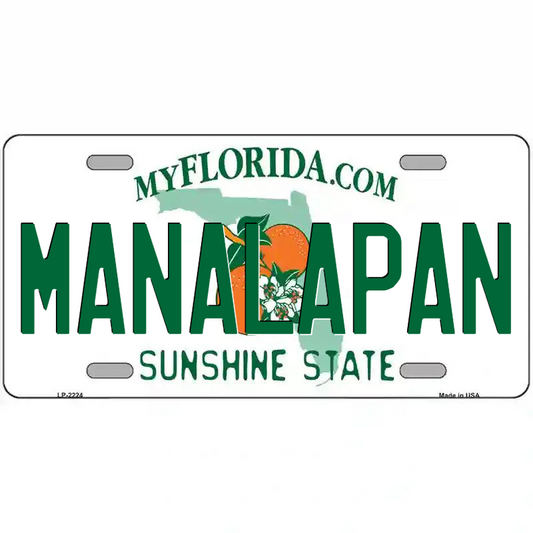 Manalapan Florida Metal Sign