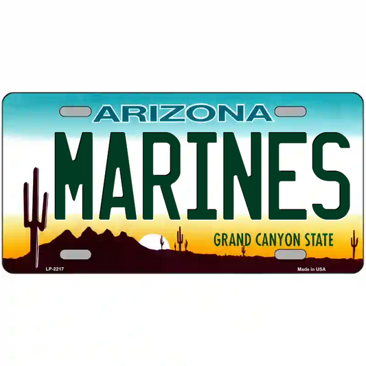 Marines Arizona Metal Sign