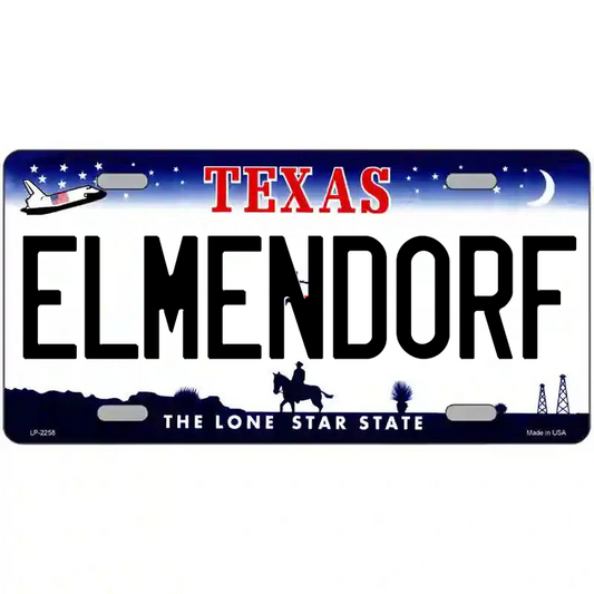 Elmendorf Texas Metal Sign