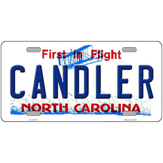 Candler North Carolina Metal Sign