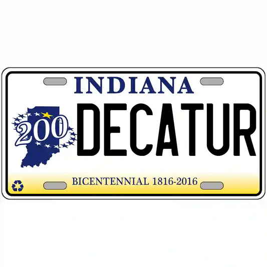 Decatur Indiana Bicentennial Metal Sign