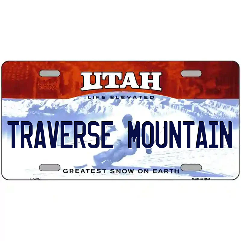 Traverse Mountain Utah Metal Sign