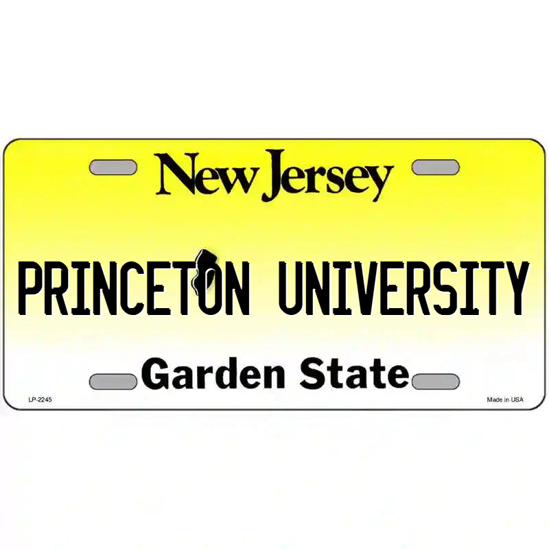 Princeton University New Jersey Metal Sign