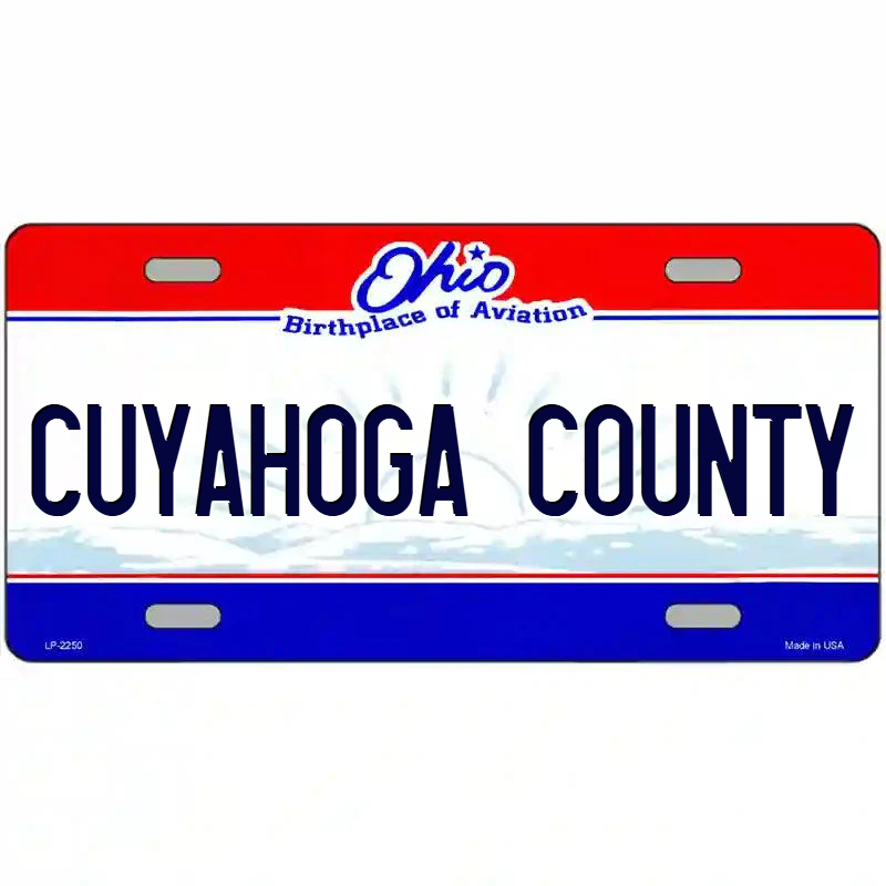 Cuyahoga County Ohio Metal Sign