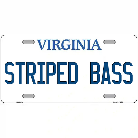 Striped Bass Virginia Metal Sign