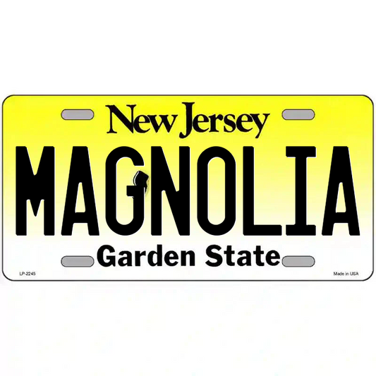Magnolia New Jersey Metal Sign