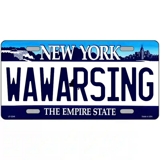 Wawarsing New York Blue Metal Sign
