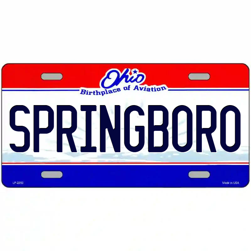 Springboro Ohio Metal Sign