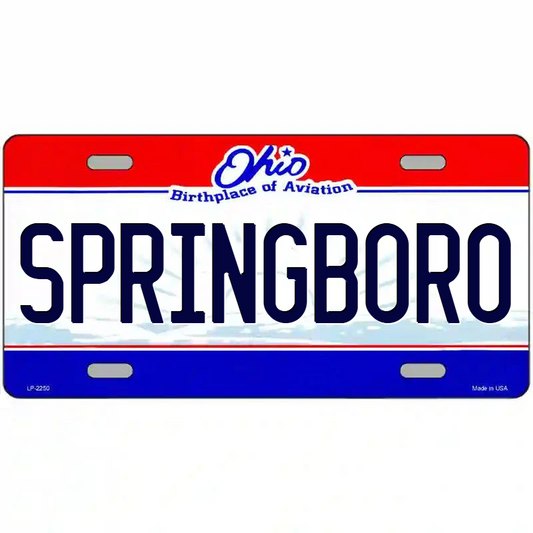 Springboro Ohio Metal Sign