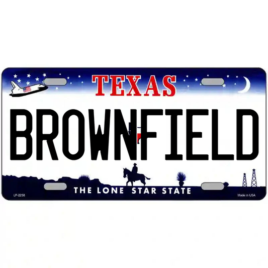 Brownfield Texas Metal Sign