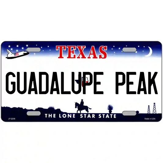 Guadalupe Peak Texas Metal Sign