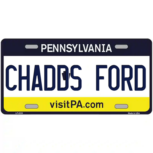 Chadds Ford Pennsylvania Metal Sign