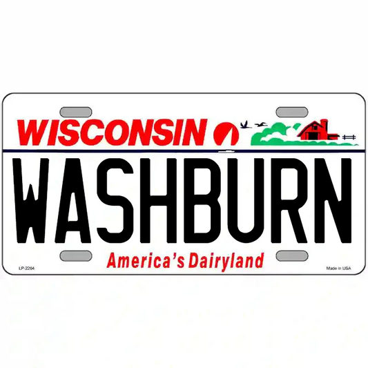 Washburn Wisconsin Metal Sign