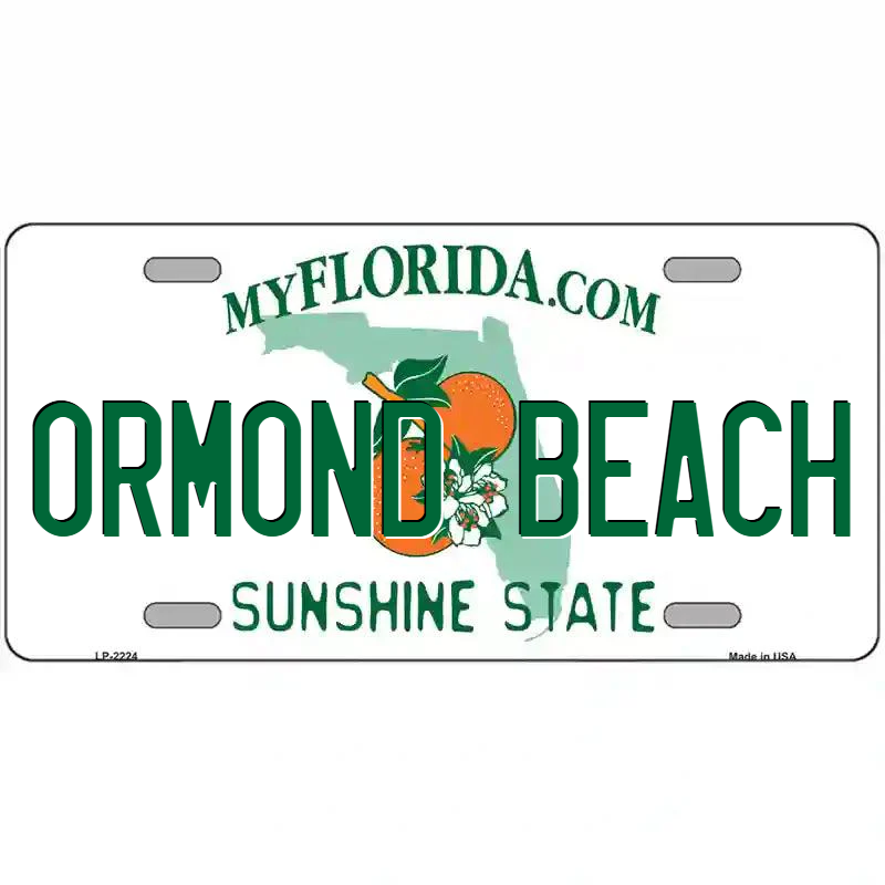 Ormond Beach Florida Metal Sign