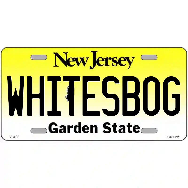 Whitesbog New Jersey Metal Sign