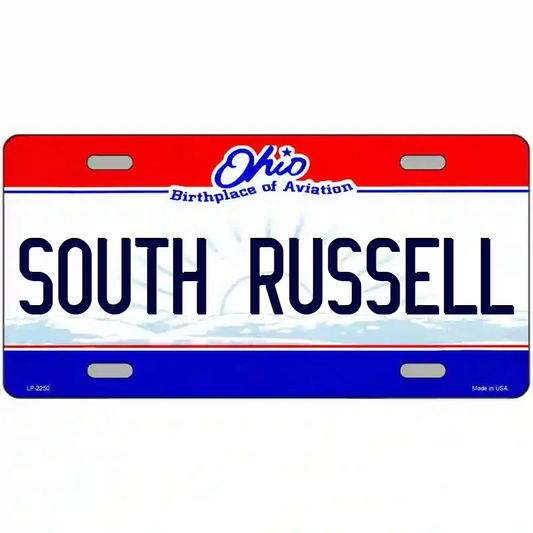 South Russell Ohio Metal Sign