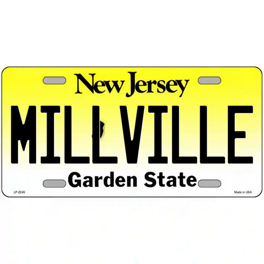 Millville New Jersey Metal Sign