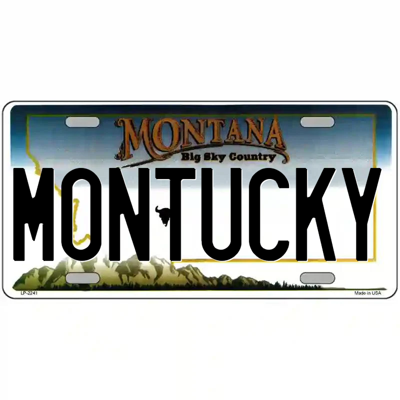 Montucky Montana Metal Sign
