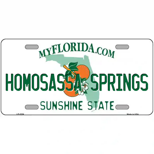 Homosassa Springs Florida Metal Sign