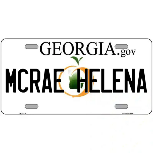 McRae-Helena Georgia Metal Sign