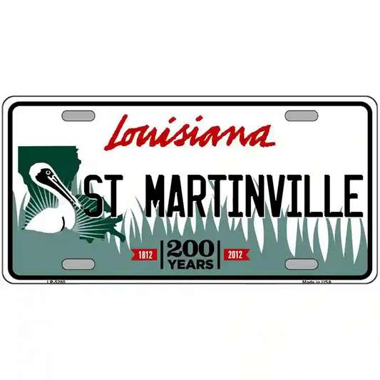 St Martinville Louisiana Metal Sign