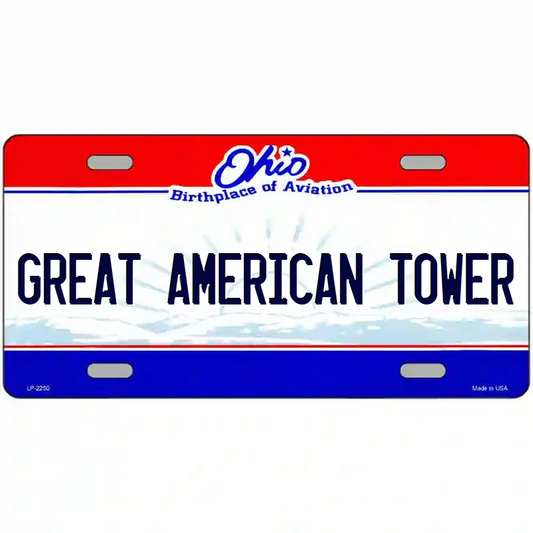 Great American Tower Ohio Metal Sign
