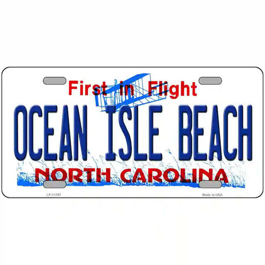 Ocean Isle Beach North Carolina Metal Sign