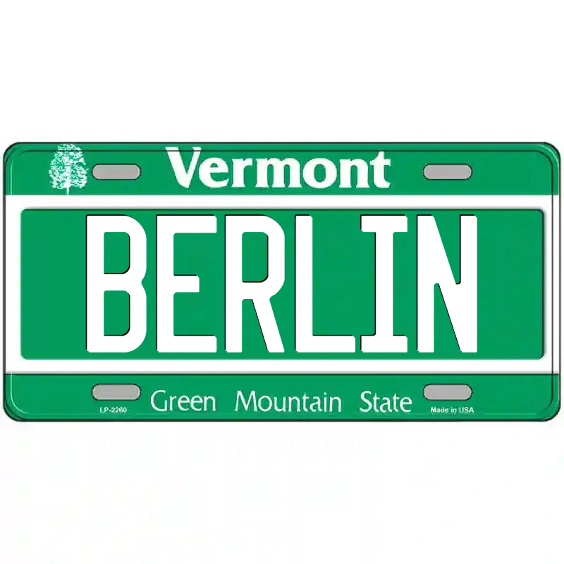 Berlin Vermont Metal Sign