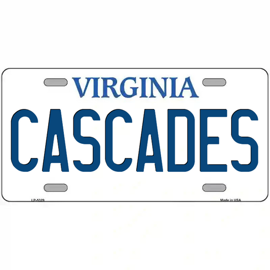 Cascades Virginia Metal Sign