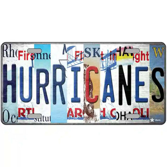 Hurricanes Strip Art Metal Sign